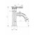 Смеситель для раковины Milacio «Villena MC.504.BBR» схема