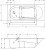 Схема ванны Riho Austin Bathtubs Lazy 170х75
