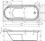 Схема ванны Riho Columbia 175x80