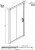 Схема шторки на ванну Ambassador Bath Screens 16041105 170х140
