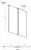 Схема шторки на ванну Ambassador Bath Screens 16041118 90х140
