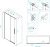 Схема душевой двери RGW Stilvoll SV-12-B 140х195 с черным профилем