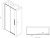 Схема душевой двери RGW Stilvoll SV-12-B 130x195 с черным профилем
