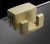 Шторка на ванну Radaway Modo Brushed Gold PNJ II 50x150 с золотым профилем