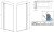 Схема шторки на ванну Radaway Nes PNJ I 100x150