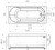 Схема акриловой ванны Radomir Виктория лайт 170x70 с каркасом