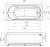 Схема акриловой ванны Radomir Виктория лайт 180x70 с каркасом
