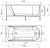 Схема акриловой ванны Radomir Николь 150x70 с каркасом