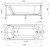 Схема акриловой ванны Radomir Николь 170x70 с каркасом