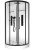 Душевая кабина Black & White G8021 90x90 с гидромассажем