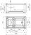 Схема акриловой ванны Radomir Джоанна 120x70 с каркасом