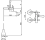 Схема напольного смесителя CISAL Cherie CX0042007E