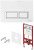 Инсталляция для унитаза TECE TECEspring S401203 с кнопкой TECEspring V