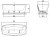 Схема акриловой ванны Jacuzzi Esprit 170X80 отдельностоящая