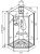 Схема душевой кабины Ceruttispa Chika 901B 90x90 без крыши