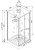 Схема душевой кабины Ceruttispa Bella 901B 90x90 без крыши
