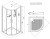 Схема душевой кабины Esbano Grey ESGT-90CR 90x90 с верхним душем