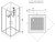 Схема душевой кабины Esbano CK ESKB80CK 80x80 без крыши