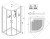 Схема душевйо кабины Esbano ESKB100CR 100x100 с верхним душем