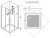 Схема душевой кабины Esbano CK ESKB90CK 90x90 без крыши