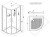 Схема душевой кабины Esbano Grey ESGT-80CR 80x80 с верхним душем