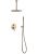 Душевая система Abber Emotion AF8821G, матовое золото