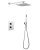 Душевая система Abber Weiss Insel AF8051, хром