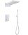 Душевая система Abber Weiss Insel AF8052W, белая матовая