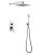 Душевая система Abber Weiss Insel AF8018, хром