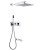 Душевая система Abber Weiss Daheim AF8217 с изливом, хром