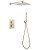 Душевая система Abber Weiss Daheim AF8251G, матовое золото