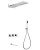 Душевая система Abber Weiss Daheim AF8253 с изливом, хром