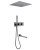 Душевая система Abber Weiss Daheim AF8254NG с изливом, никель