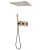 Душевая система Abber Weiss Daheim AF8255G, матовое золото