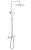 Душевая система Boheme Uno 468-WCR с изливом, белая матовая