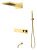 Душевая система Boheme Fusion 131-2-G с изливом, золото
