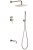 Душевая система Boheme Uno 464-2-NB с изливом, никель