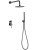 Душевая система Boheme Uno 464-SGM, оружейная сталь