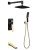 Душевая система Boheme Venturo 384-B-2 с изливом, черная матовая