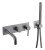 Смеситель для ванны Boheme Uno 464-3-SGM, оружейная сталь