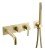 Смеситель для ванны Boheme Uno 464-3-MG, матовое золото