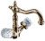 Смеситель для раковины Boheme Crystal 292-CRST, золото