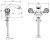 Схема смесителя для раковины Boheme Imperiale Presente 331