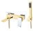 Смеситель для ванны с душем Boheme Q 143-GCR.2, золото