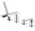 Смеситель на борт ванны Timo Torne 4330/00Y с душем, хром