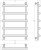 Схема полотенцесушителя Сунержа Атлант 50x80