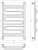 Схема полотенцесушителя Сунержа Элегия+ 50x80