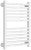 Полотенцесушитель водяной Сунержа Модус PRO 40x60, белый