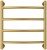 Полотенцесушитель водяной Сунержа Галант+ 50x50, латунь