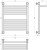 Схема полотенцесушителя Сунержа Богема+ 50x60 с полкой